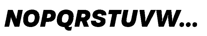 Tatype Neue Black Italic Font UPPERCASE