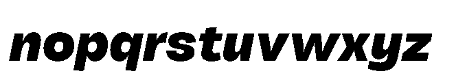 Tatype Neue Black Italic Font LOWERCASE