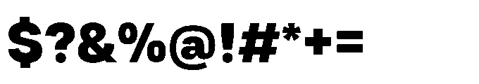 Tatype Neue Black Font OTHER CHARS
