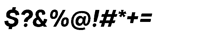 Tatype Neue Bold Italic Font OTHER CHARS