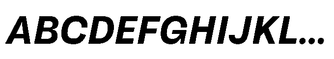 Tatype Neue Bold Italic Font UPPERCASE