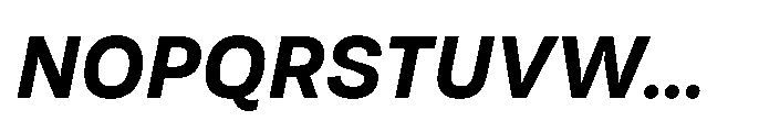 Tatype Neue Bold Italic Font UPPERCASE