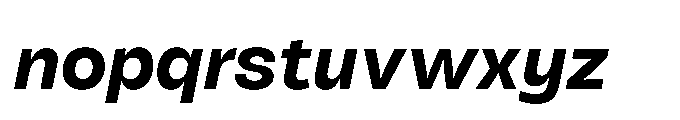 Tatype Neue Bold Italic Font LOWERCASE