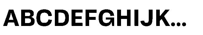 Tatype Neue Bold Font UPPERCASE