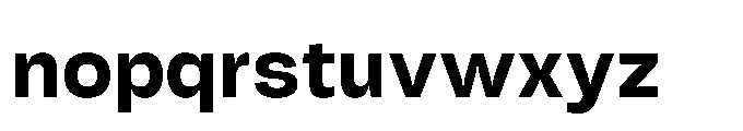Tatype Neue Bold Font LOWERCASE