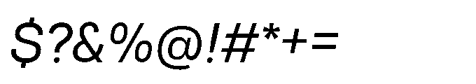 Tatype Neue Book Italic Font OTHER CHARS