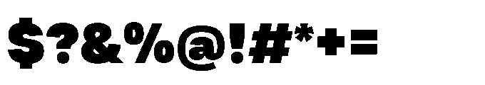 Tatype Neue Extra Black Font OTHER CHARS