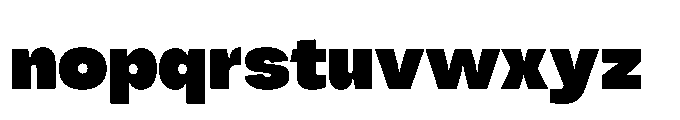 Tatype Neue Extra Black Font LOWERCASE