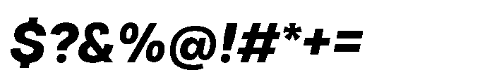 Tatype Neue Extra Bold Italic Font OTHER CHARS