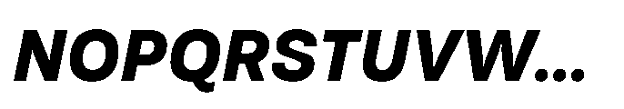 Tatype Neue Extra Bold Italic Font UPPERCASE