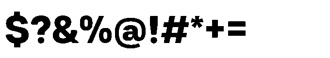 Tatype Neue Extra Bold Font OTHER CHARS