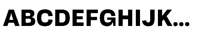 Tatype Neue Extra Bold Font UPPERCASE
