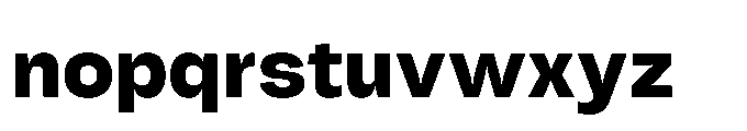 Tatype Neue Extra Bold Font LOWERCASE
