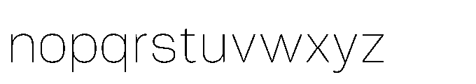 Tatype Neue Extra Light Font LOWERCASE
