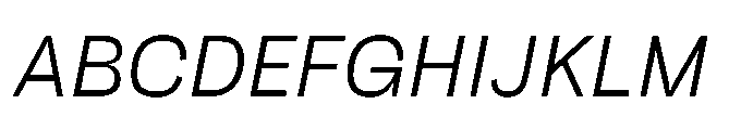 Tatype Neue Italic Font UPPERCASE