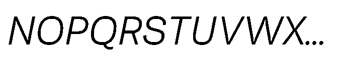 Tatype Neue Italic Font UPPERCASE