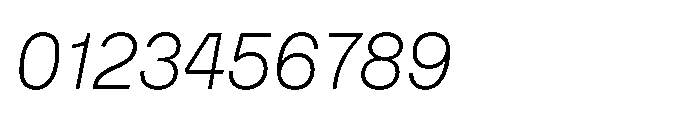 Tatype Neue Light Italic Font OTHER CHARS