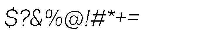 Tatype Neue Light Italic Font OTHER CHARS