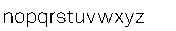 Tatype Neue Light Font LOWERCASE