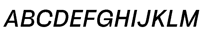 Tatype Neue Medium Italic Font UPPERCASE