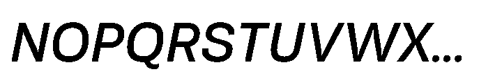 Tatype Neue Medium Italic Font UPPERCASE