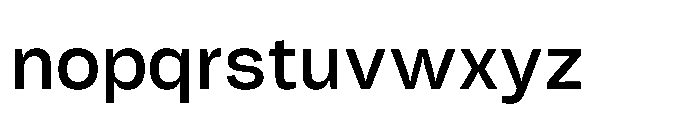 Tatype Neue Medium Font LOWERCASE