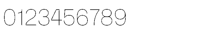 Tatype Neue Thin Font OTHER CHARS