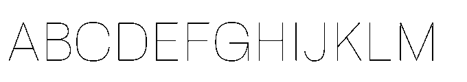 Tatype Neue Thin Font UPPERCASE