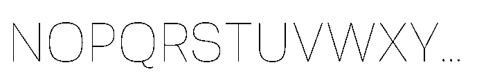 Tatype Neue Thin Font UPPERCASE