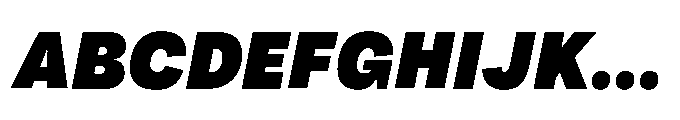 Tatype Neue VF Italic Extra Black Italic Font UPPERCASE