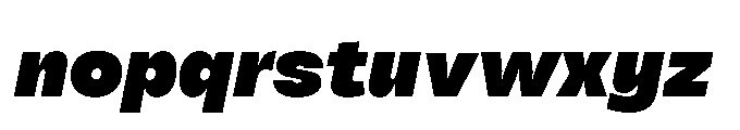 Tatype Neue VF Italic Extra Black Italic Font LOWERCASE