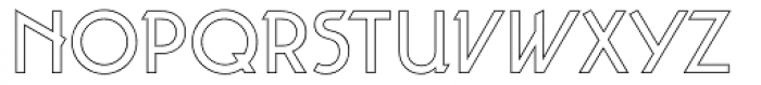 Taut Outline Regular Font LOWERCASE