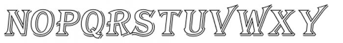 Tavern Out SL Italic Font LOWERCASE