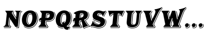 Tavern S Black Italic Font UPPERCASE