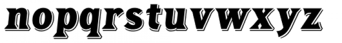 Tavern X Black Italic Font LOWERCASE