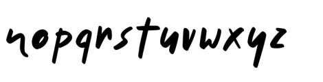Tavernaki Font LOWERCASE