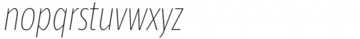 Taz Condensed Hair21 Italic Font LOWERCASE