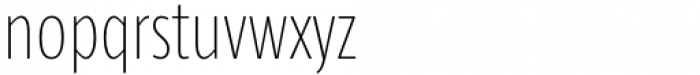 Taz Condensed UltraLight Font LOWERCASE