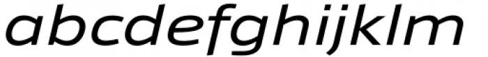 Taz Extended Italic Font LOWERCASE