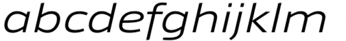 Taz Extended SemiLight Italic Font LOWERCASE
