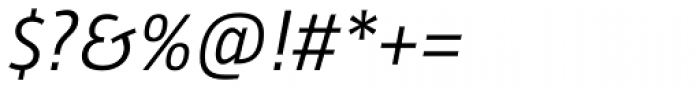 Taz SemiLight Italic Font OTHER CHARS