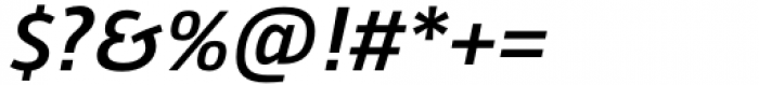 Taz Text SemiBold Italic Font OTHER CHARS