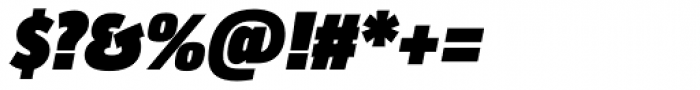Taz UltraBlack Italic Font OTHER CHARS