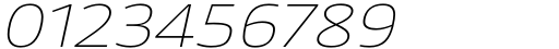 Taz Wide UltraLight Italic Font OTHER CHARS