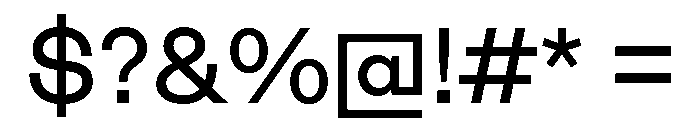 Tactic Regular Font OTHER CHARS