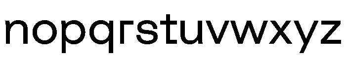 Tactic Regular Font LOWERCASE