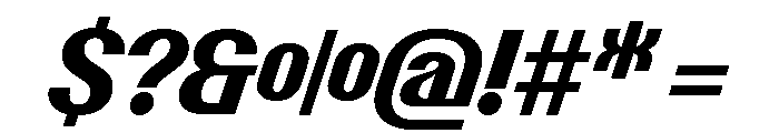 Talisman Compact Variable Bold Italic 2 Font OTHER CHARS