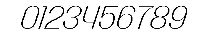 Talisman Compact Variable Extralight Italic 2 Font OTHER CHARS