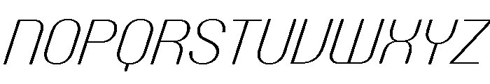 Talisman Compact Variable Extralight Italic 2 Font UPPERCASE