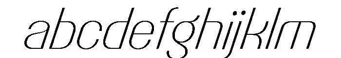 Talisman Compact Variable Extralight Italic 2 FONT